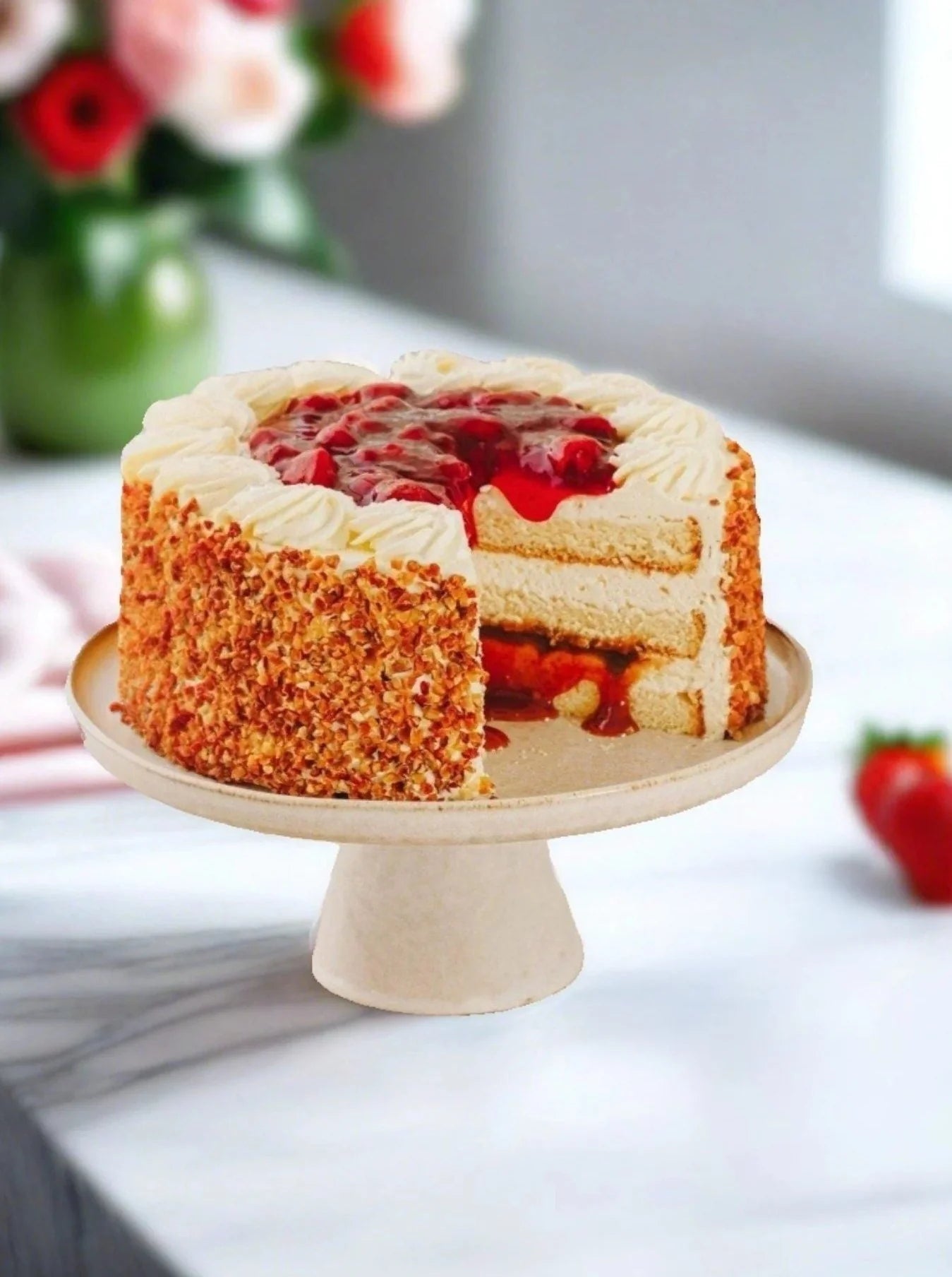 Classic Strawberry Gateau