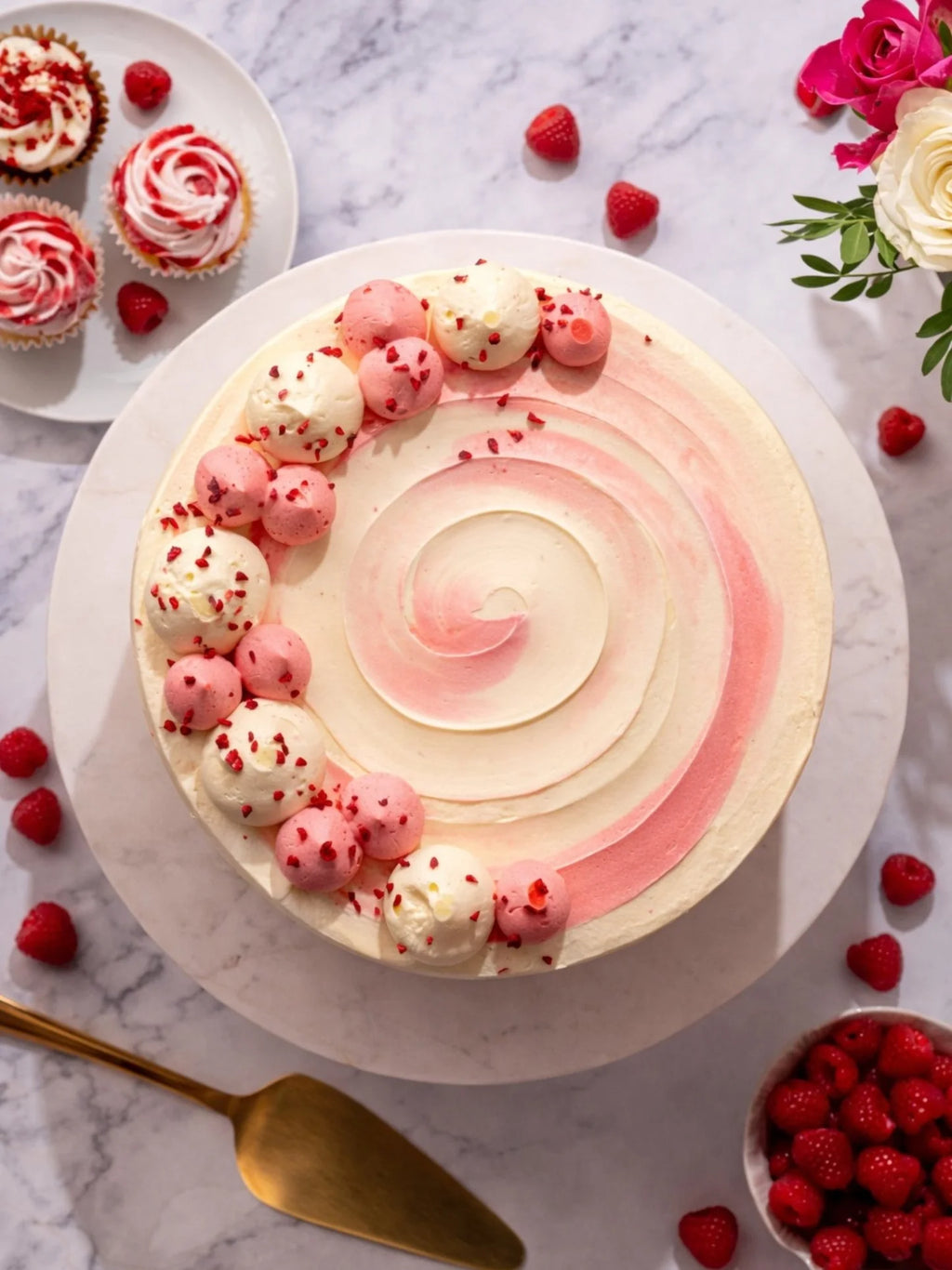 Ultimate Raspberry Ripple Cake